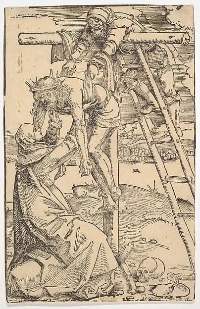 Descent from the Cross by Hans Baldung Grien depicting John 1