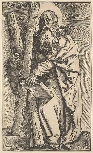 St. Andrew, from "Christ and the Apostles" by Hans Baldung Grien depicting John 1