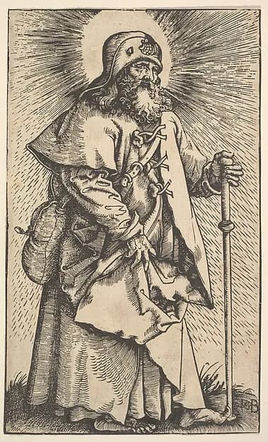 St. James the Greater, from "Christ and the Apostles" by Hans Baldung Grien depicting John 1
