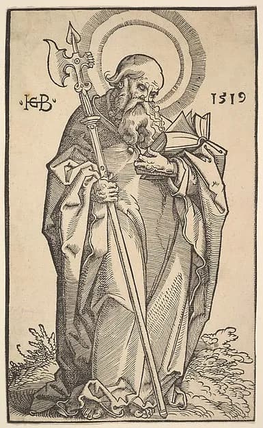 St. Matthew, from "Christ and the Apostles" by Hans Baldung Grien depicting Matthew 1