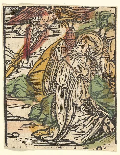 St. Francis (copy) by Hans Baldung Grien depicting Matthew 5