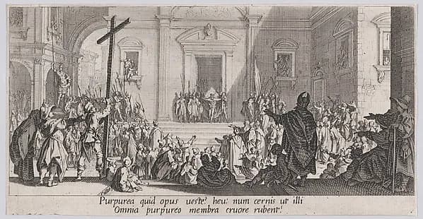 La Présentation au Peuple (The Presentation of Christ to the People), from "La Grande Passion" (The Large Passion)Passion) by Jacques Callot depicting John 1