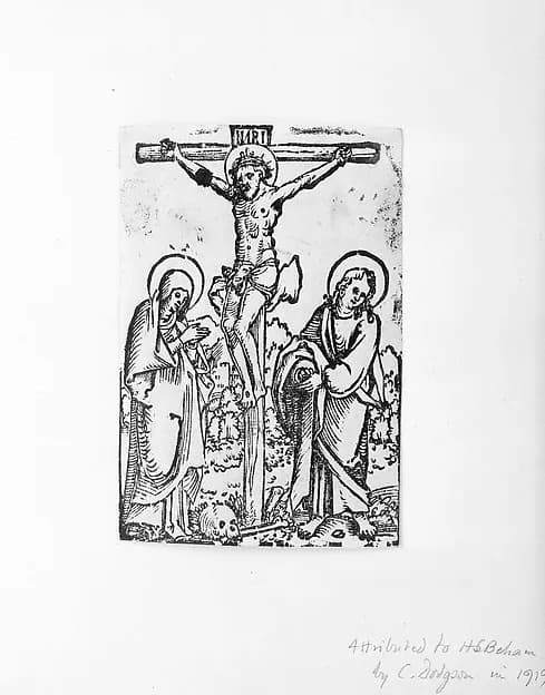 The Crucifixion by Sebald Beham depicting Matthew 27