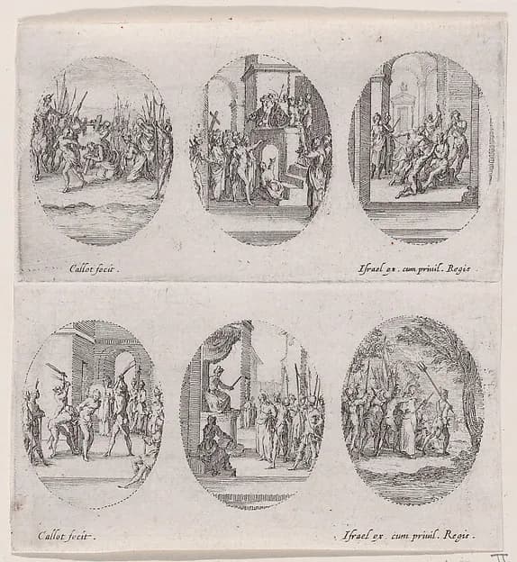 Frontispiece, from "Variae tum Passionis Christi tum vitae beatae Mariae Virginis; Les Mystères de la Passion suite appelée aussi Mystères de la Vie de Jésus et Mystères de la Vie de Jésus et de la Vie de la Ste. Vierge" (The Mysteries of the Passion, also called the Mysteries of the Life of Jesus, and the Mysteries of the Life of Jesus and of the Virgin) by Abraham Bosse depicting John 1