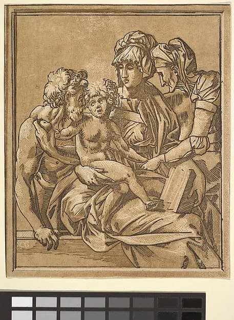 Holy Family by Master ND depicting Luke 2