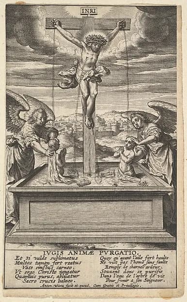 The Fountain of Life by Antonius Wierix, II depicting Matthew 27