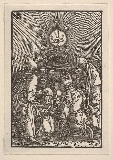 Circumcision, from "The Fall and Salvation of Mankind Through the Life and Passion of Christ" by Albrecht Altdorfer depicting John 1