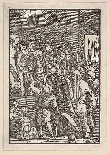 Ecce Homo, from "The Fall and Salvation of Mankind Through the Life and Passion of Christ" by Albrecht Altdorfer depicting John 19