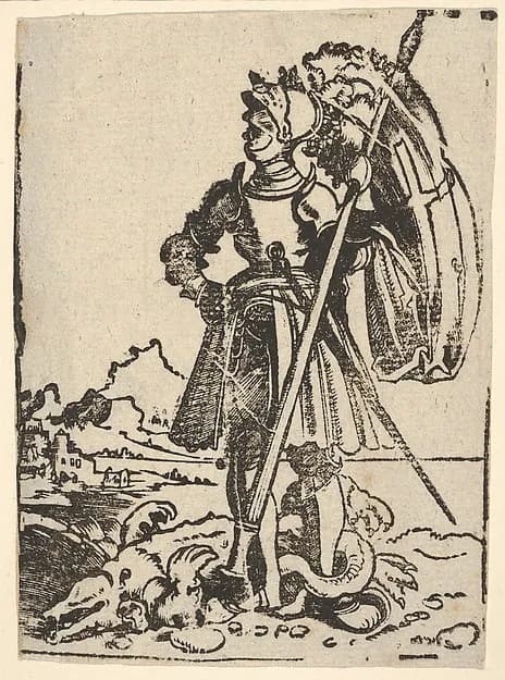 Saint George by Albrecht Altdorfer depicting Revelation 12