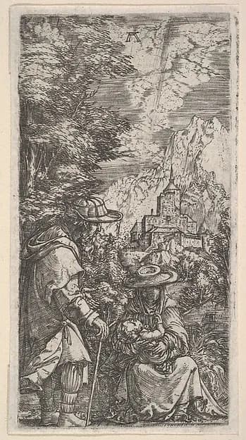 The Rest on the Flight into Egypt by Albrecht Altdorfer depicting Matthew 2