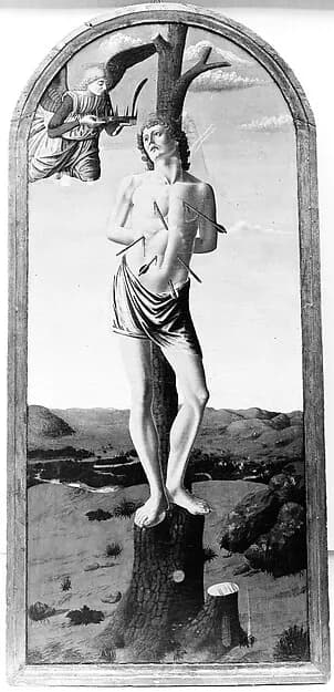 Saint Sebastian by Francesco Botticini (Francesco di Giovanni) depicting Romans 8