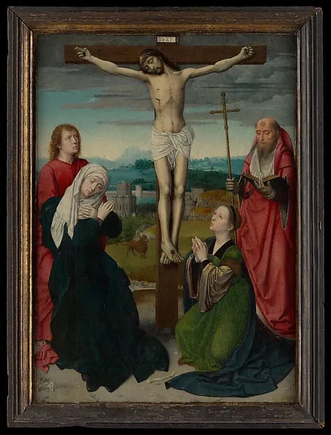 The Crucifixion by Gerard David depicting Matthew 27