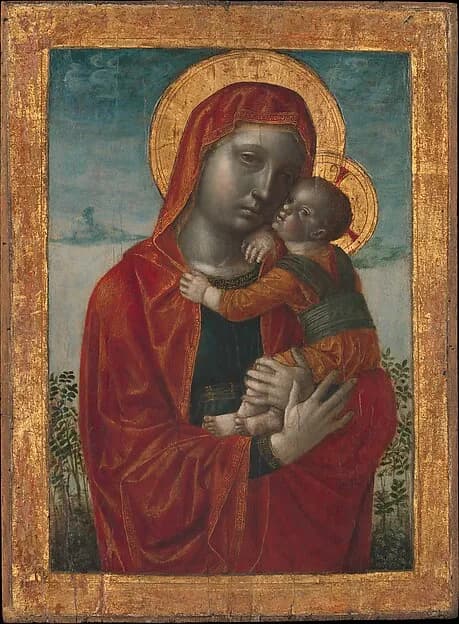 Madonna and Child by Vincenzo Foppa depicting Luke 2