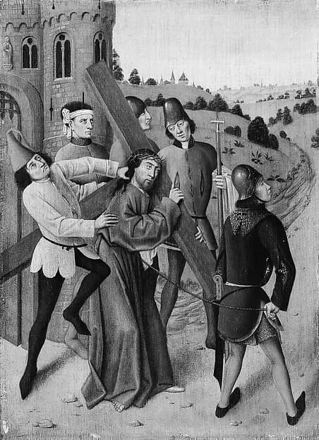Christ Bearing the Cross by Northern French Painter depicting John 1