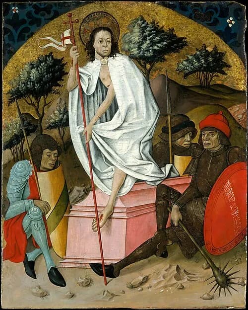 The Resurrection by Spanish (Aragonese) Painter depicting Matthew 28