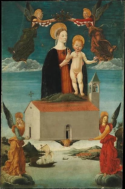 The Translation of the Holy House of Loreto by Saturnino Gatti depicting Luke 2