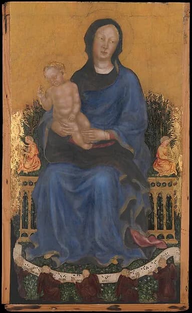 Madonna and Child with Angels by Gentile da Fabriano (Gentile di Niccolò di Giovanni di Massio) depicting Luke 2