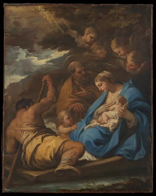 The Flight into Egypt by Luca Giordano depicting Matthew 2