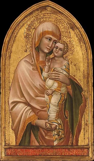 Madonna and Child by Guariento di Arpo depicting Luke 2