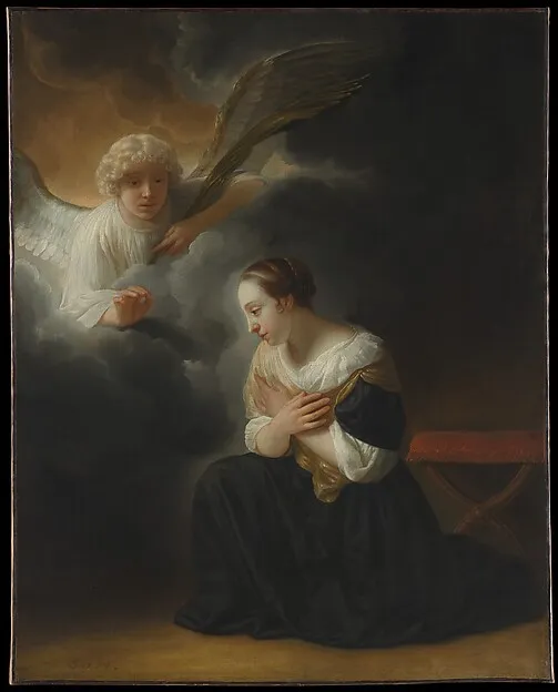 The Annunciation of the Death of the Virgin by Samuel van Hoogstraten depicting Luke 1