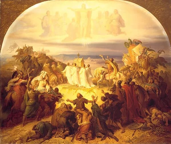 Crusaders before Jerusalem by Wilhelm von Kaulbach depicting John 1
