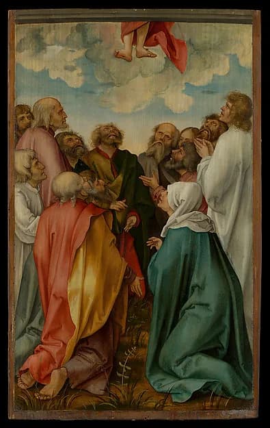 The Ascension of Christ by Hans Süss von Kulmbach depicting Acts 1