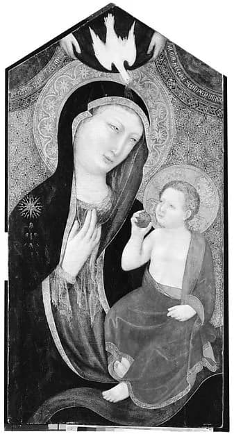 Madonna and Child by Lippo di Benivieni depicting Luke 2