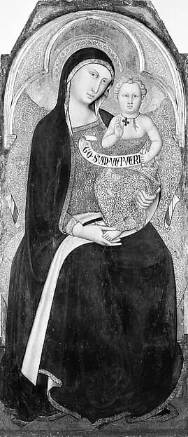 Madonna and Child by Luca di Tommè di Nuto depicting Luke 2