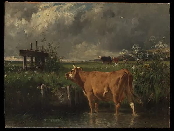 The Flood Gate by Emile van Marcke depicting Genesis 7