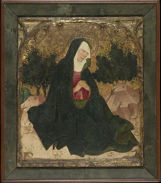 The Virgin by Spanish (Catalan) Painter depicting Luke 1