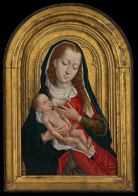Virgin and Child by Follower of Rogier van der Weyden (Master of the Saint Ursula Legend Group, Netherlandish, active late 15th century) depicting Luke 2