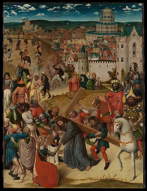 Christ Bearing the Cross by North Netherlandish (Bruges) Painter depicting John 1