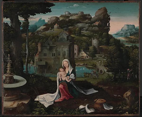 The Rest on the Flight into Egypt by Netherlandish (Antwerp) Painters depicting Matthew 2