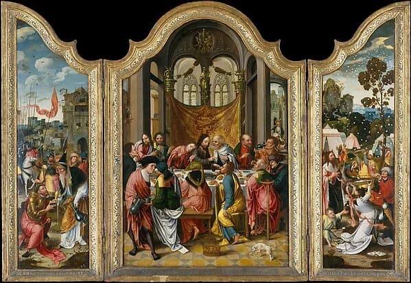 The Last Supper by Netherlandish (Antwerp Mannerist) Painters depicting Matthew 26