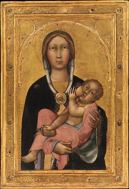 Madonna and Child by Paolo di Giovanni Fei depicting Luke 2