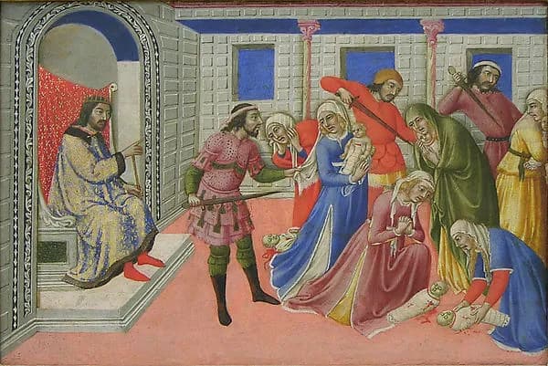 The Massacre of the Innocents by Sano di Pietro (Ansano di Pietro di Mencio) depicting Matthew 2