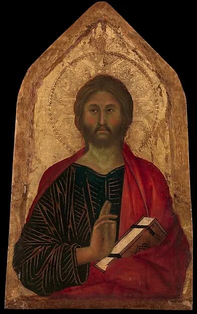 Christ Blessing by Segna di Buonaventura depicting John 1