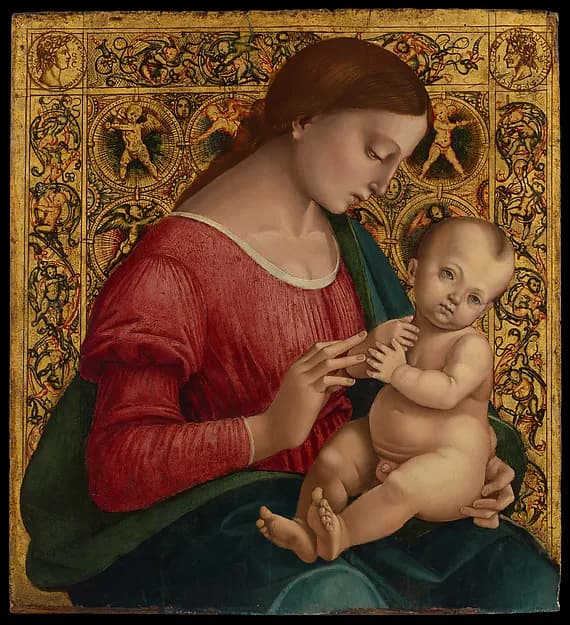 Madonna and Child by Luca Signorelli depicting Luke 2