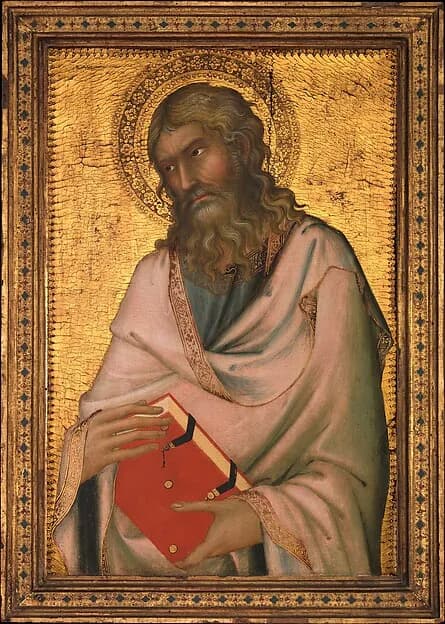 Saint Andrew by Simone Martini depicting Matthew 4