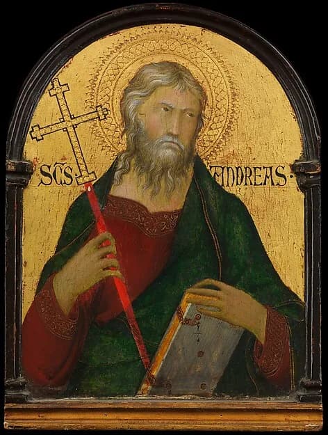 Saint Andrew by Simone Martini depicting Matthew 4
