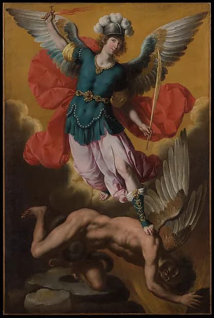 Saint Michael the Archangel by Ignacio de Ries depicting Revelation 12