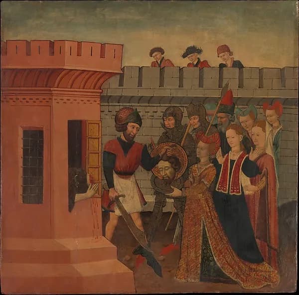 The Beheading of Saint John the Baptist by Spanish (Catalan) Painter depicting Matthew 3
