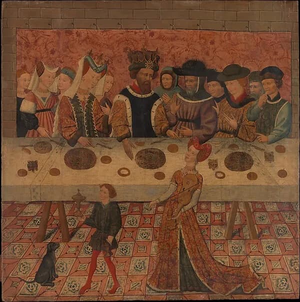 Salome Dancing before Herod by Spanish (Catalan) Painter depicting Matthew 14