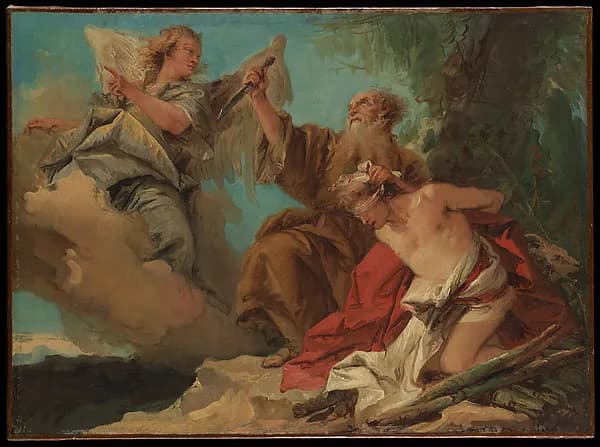 The Sacrifice of Isaac by Giovanni Domenico Tiepolo depicting Genesis 18