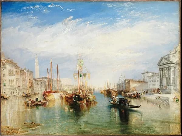 Venice, from the Porch of Madonna della Salute by Joseph Mallord William Turner depicting Luke 2