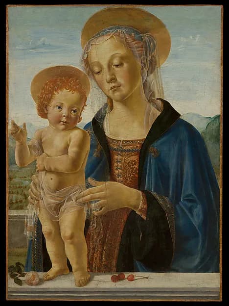 Madonna and Child by Andrea del Verrocchio depicting Luke 2