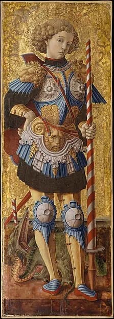 Saint George by Carlo Crivelli depicting Revelation 12