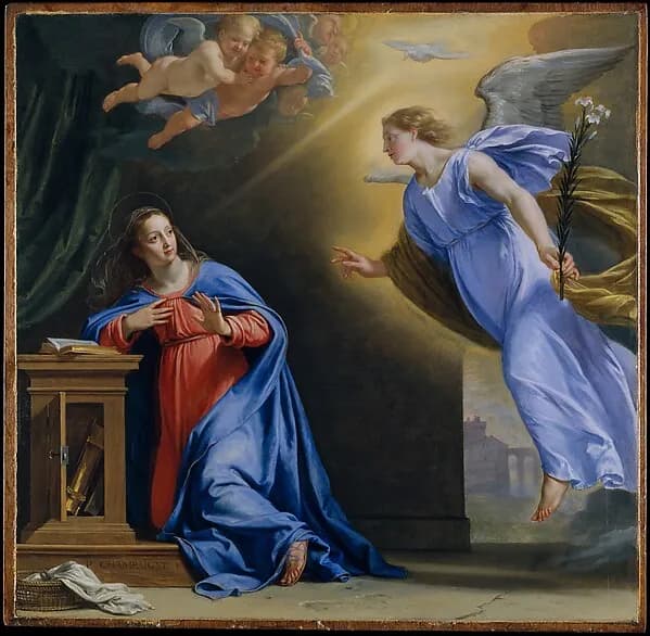 The Annunciation by Philippe de Champaigne depicting Luke 1