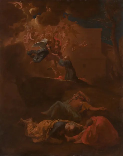 The Agony in the Garden by Nicolas Poussin depicting Matthew 26
