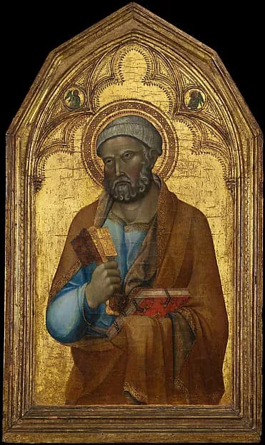Saint Peter by Lippo Memmi (Filippo di Memmo) depicting Matthew 4